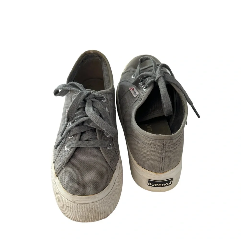 Superga 2740 Platform Sneakers, Grey, size 6